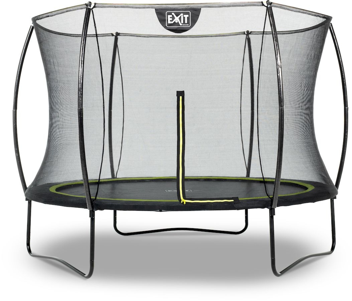 EXIT Silhouette 244 cm zwart trampoline + veiligheidsnet