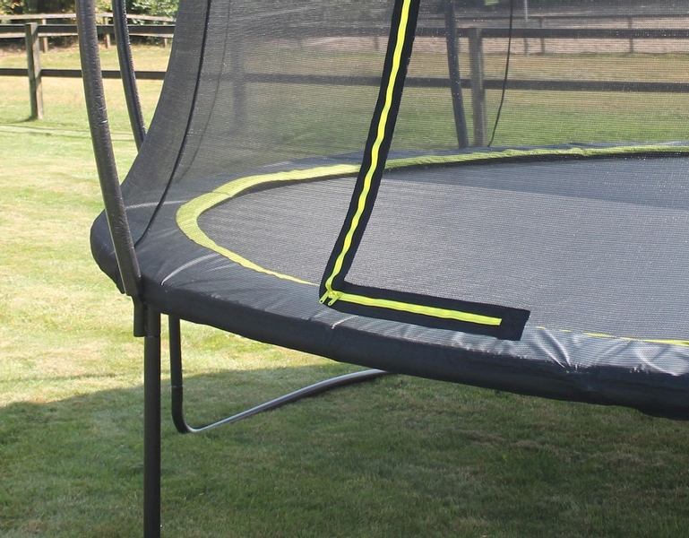 EXIT Silhouette 244 cm zwart trampoline + veiligheidsnet rits