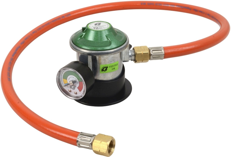 Cozze gas regulator - met 1,1 meter slang