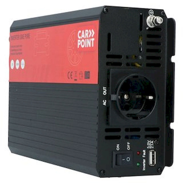 Carpoint Pure Sinus omvormer 12V naar 230V - 500W