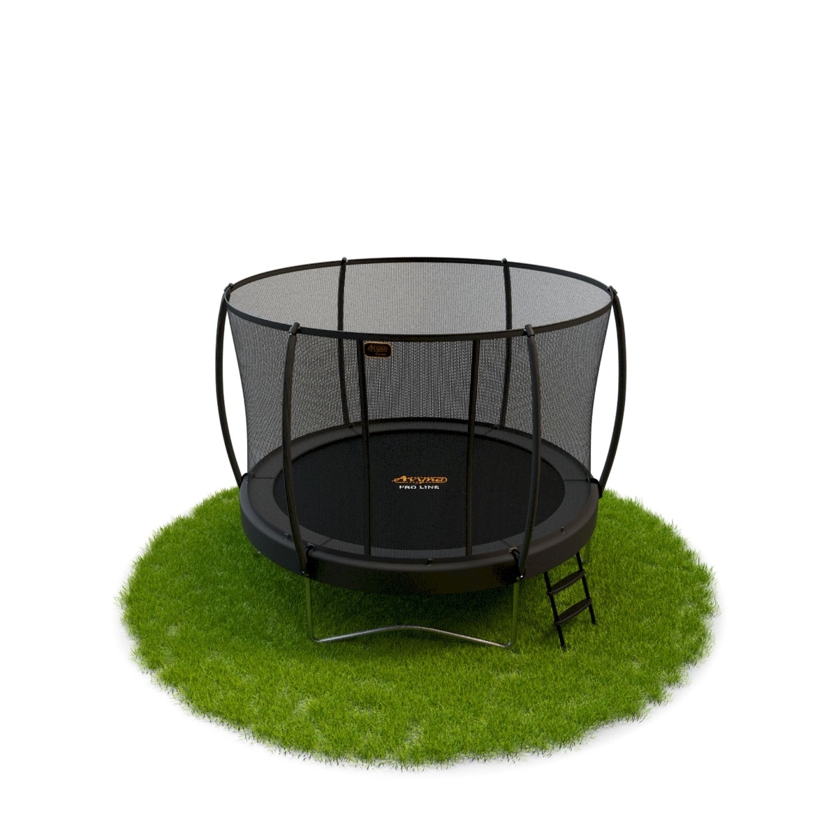 Avyna Pro-Line trampoline met net en ladder - Ø305 cm - Grijs