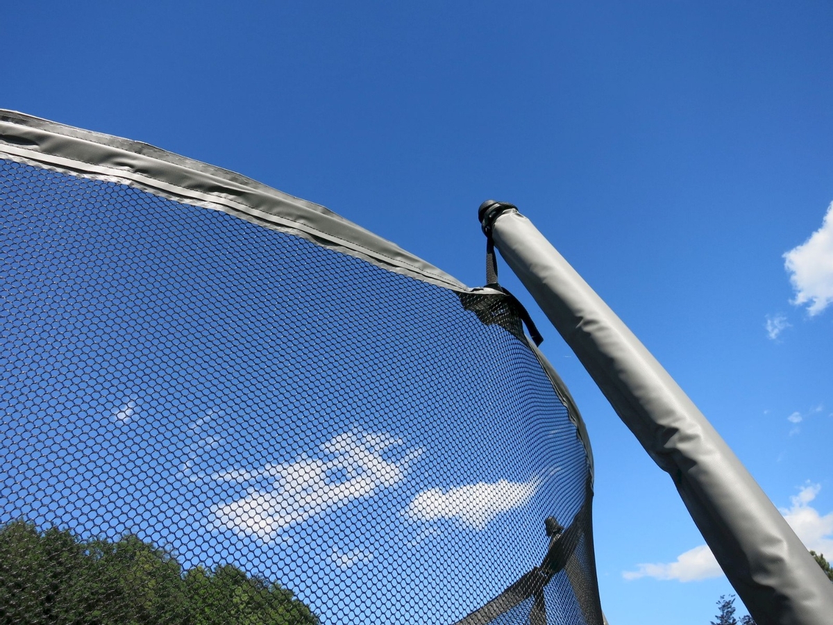 Avyna Pro-Line trampoline met net en ladder - Ø305 cm - Grijs