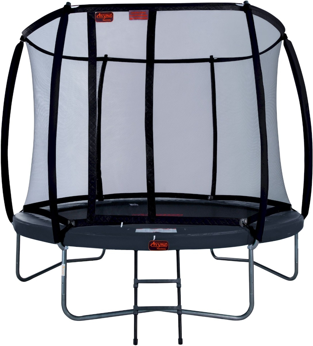 Avyna Pro-Line trampoline met net en ladder - Ø305 cm - Grijs