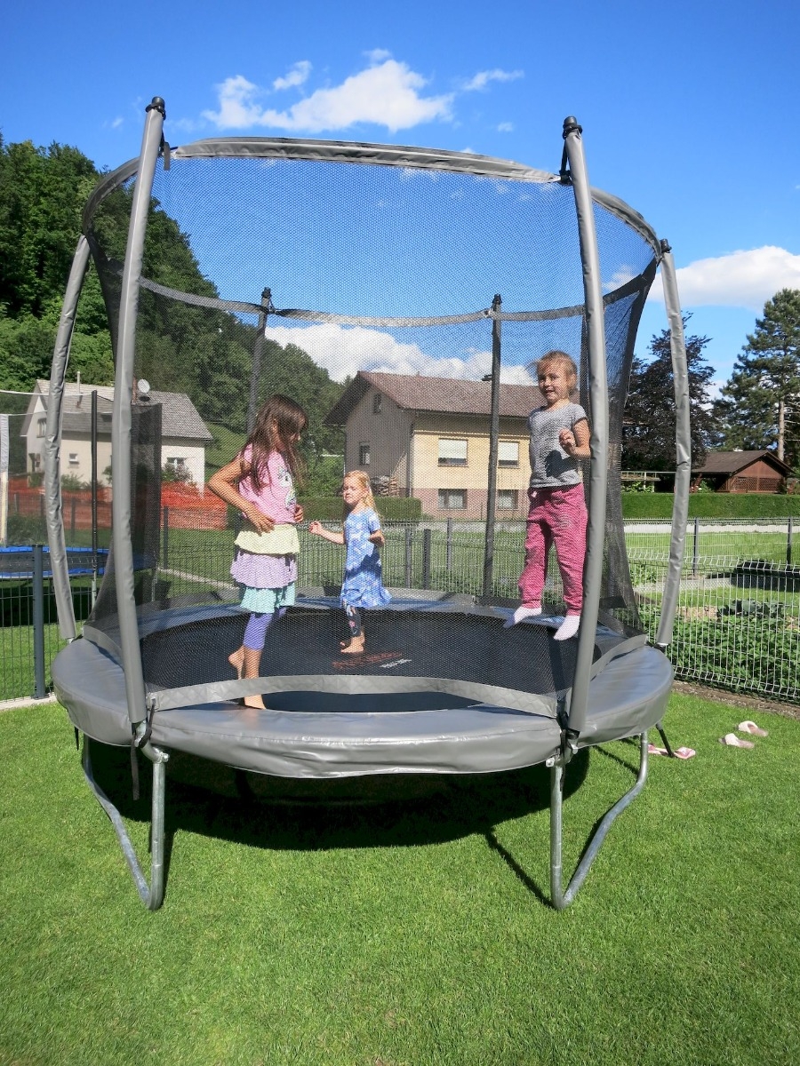 Avyna Pro-Line trampoline met net en ladder - Ø365 cm - Grijs