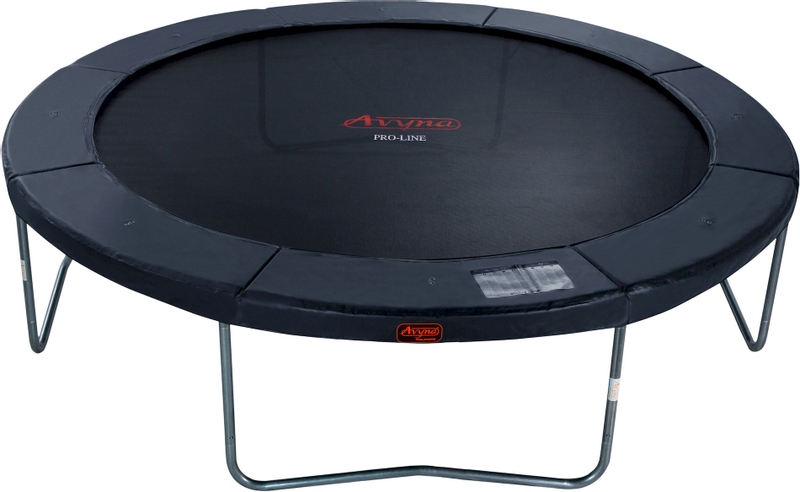 Avyna Pro-Line trampoline met net en ladder - Ø365 cm - Grijs