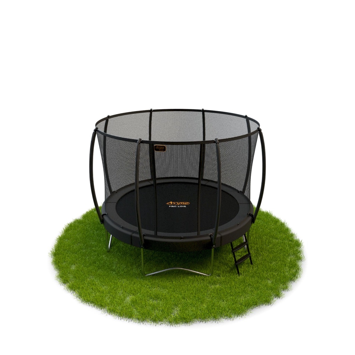 Avyna Pro-Line trampoline met net en ladder - Ø430 cm - Grijs