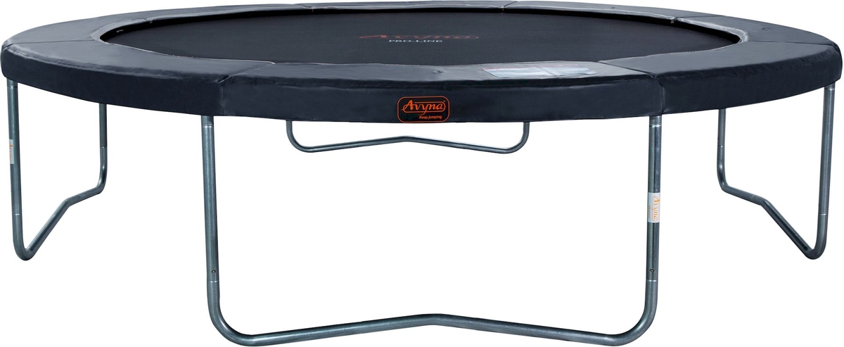 Avyna Pro-Line trampoline met net en ladder - Ø430 cm - Grijs