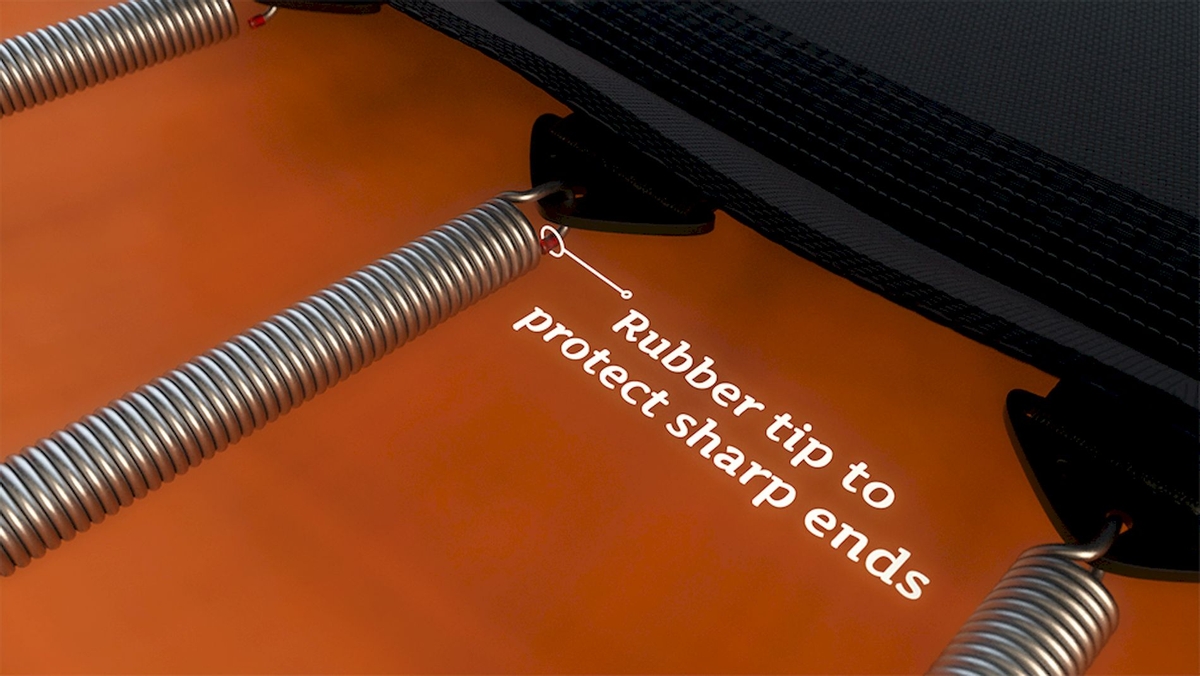 Avyna Pro-Line trampoline met net en ladder - Ø430 cm - Grijs