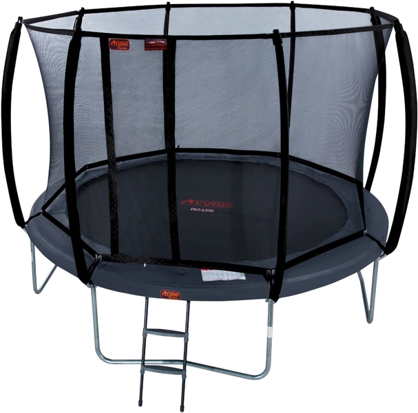 Avyna Pro-Line trampoline met net en ladder - Ø430 cm - Grijs