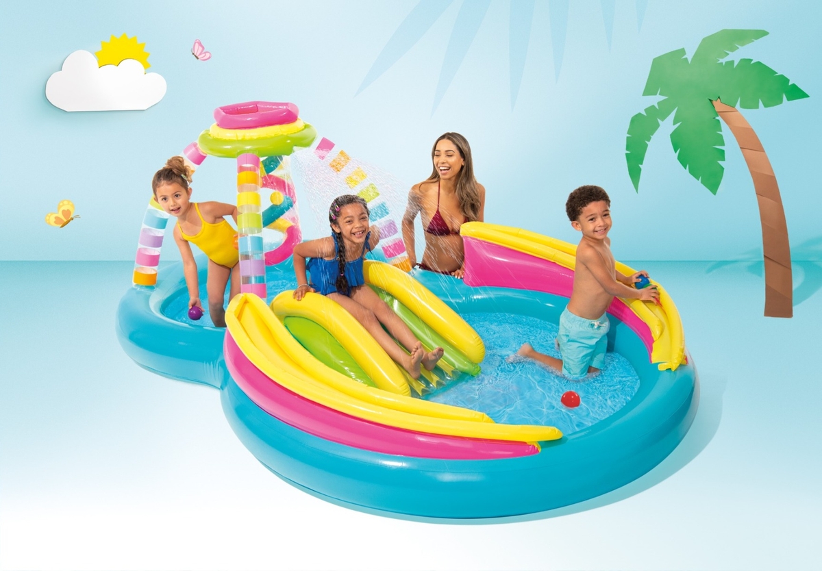 Intex Regenboog Trechter Play Center kinderzwembad 295 x 191 x 109 cm