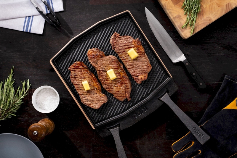 Ooni grillplaat  ‘Grizzler’ - serveren