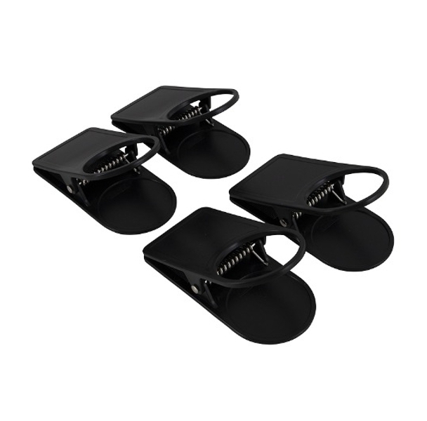 Gimex drinkclips - 4 stuks - Zwart