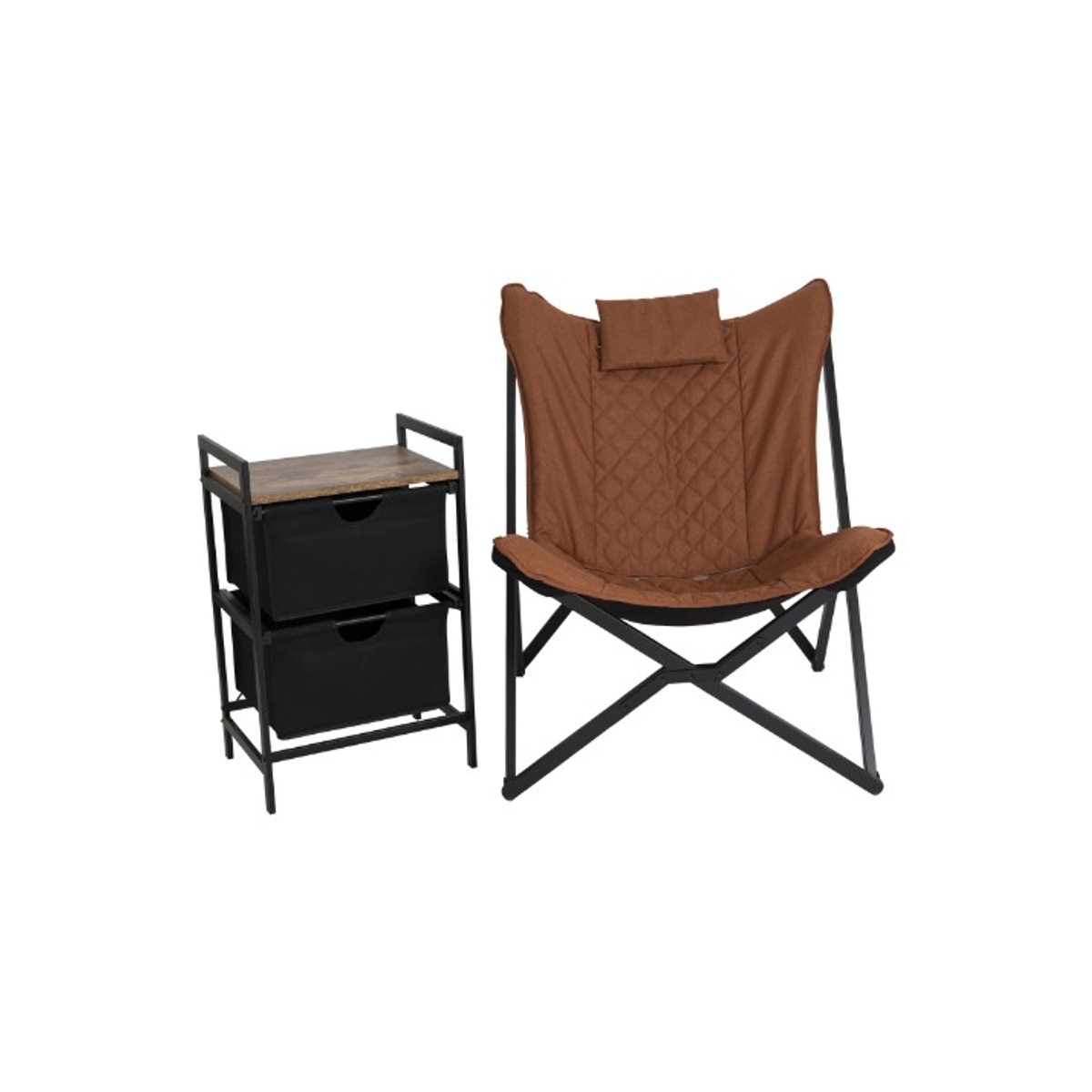 Bo-Camp Industrial Molfat relaxstoel - Clay