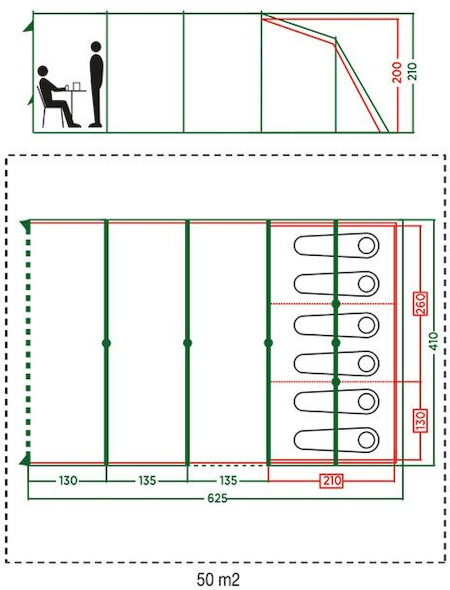 Coleman Meadowood Long Tunneltent 