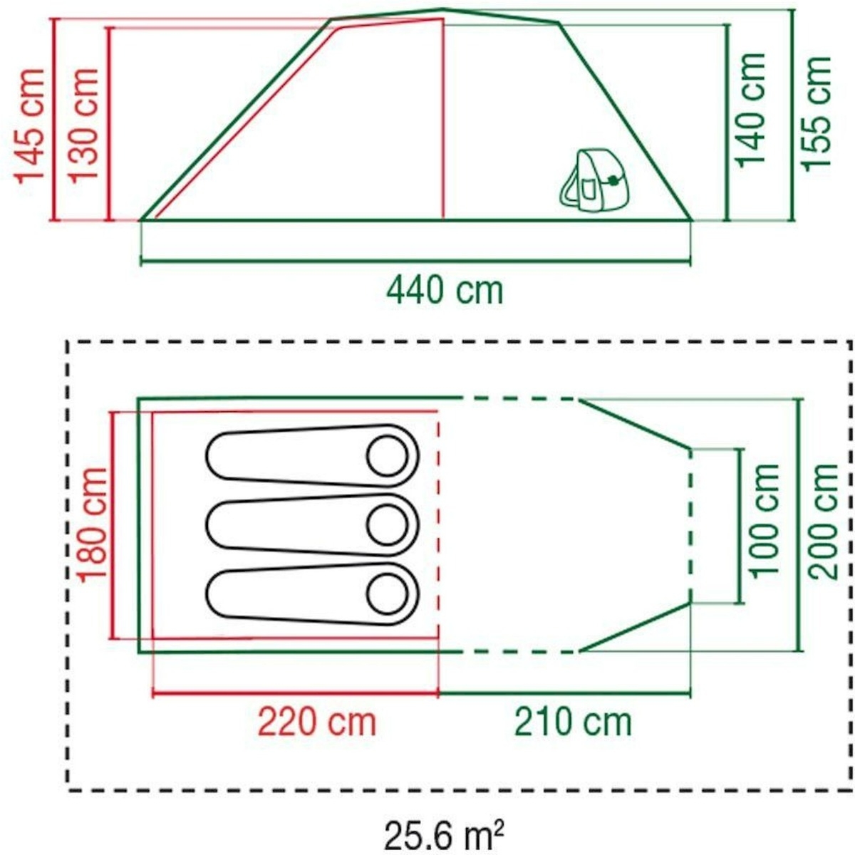 Coleman Chimney Rock Plus Blackout tunneltent 