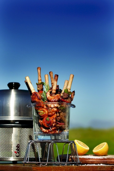 Cobb Pro Premier Air houtskoolbarbecue - Grijs