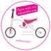 Chillafish Quadie loopfiets - Roze - zadel