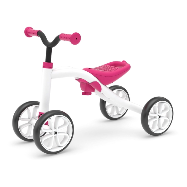 Chillafish Quadie loopfiets - Roze - zijkant