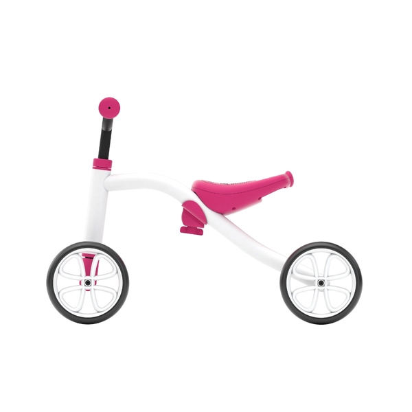 Chillafish Quadie loopfiets - Roze - zijkant