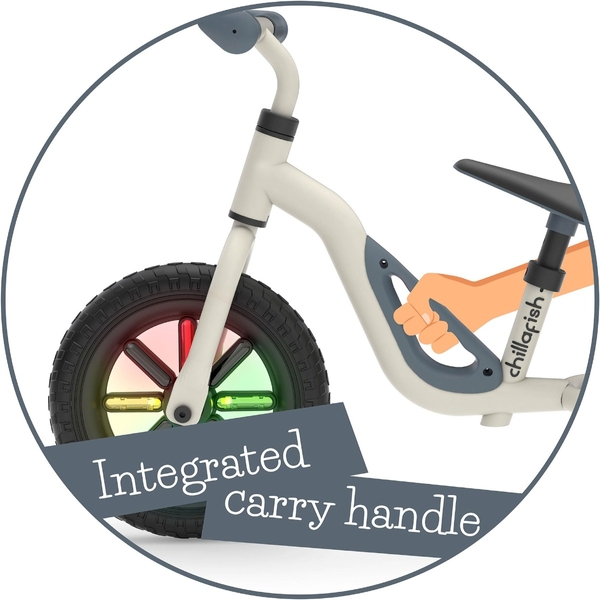 Chillafish Charlie Glow loopfiets - Beige - handvat
