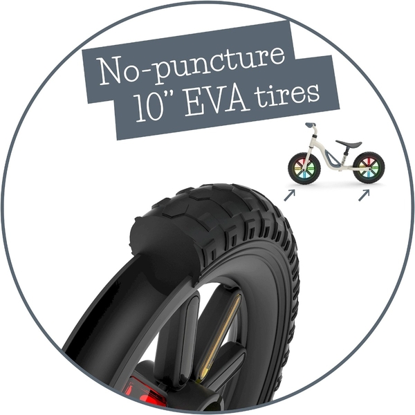 Chillafish Charlie Glow loopfiets - Beige - banden