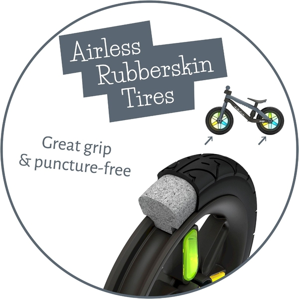 Chillafish BMXie GLOW loopfiets - Zwart - wielen