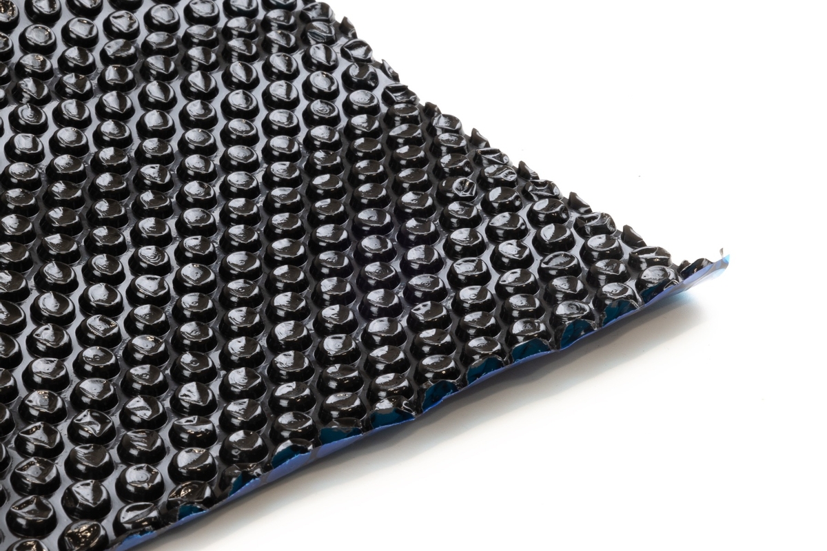 W'eau solar cover rond - 488 cm (zeilmaat 473) - Zwart/Blauw
