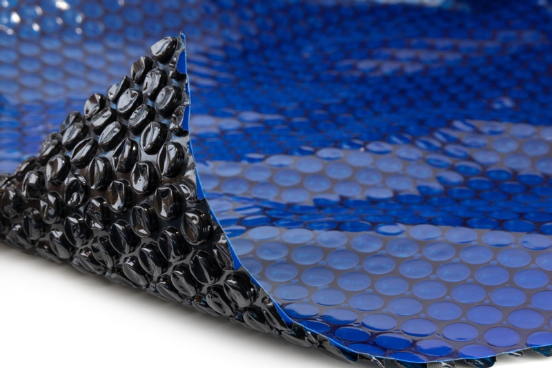 W'eau solar cover rechthoekig - 300 x 200 cm (zeilmaat 276 x 174) - Zwart/Blauw
