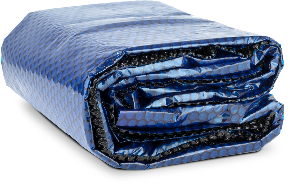 W'eau solar cover ovaal - 485 x 360 cm (zeilmaat 479 x 354) - Zwart/Blauw
