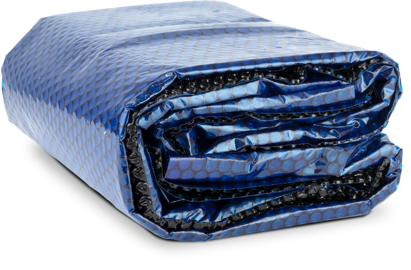 W'eau solar cover ovaal - 915 x 460 cm (zeilmaat 909 x 454) - Zwart/Blauw
