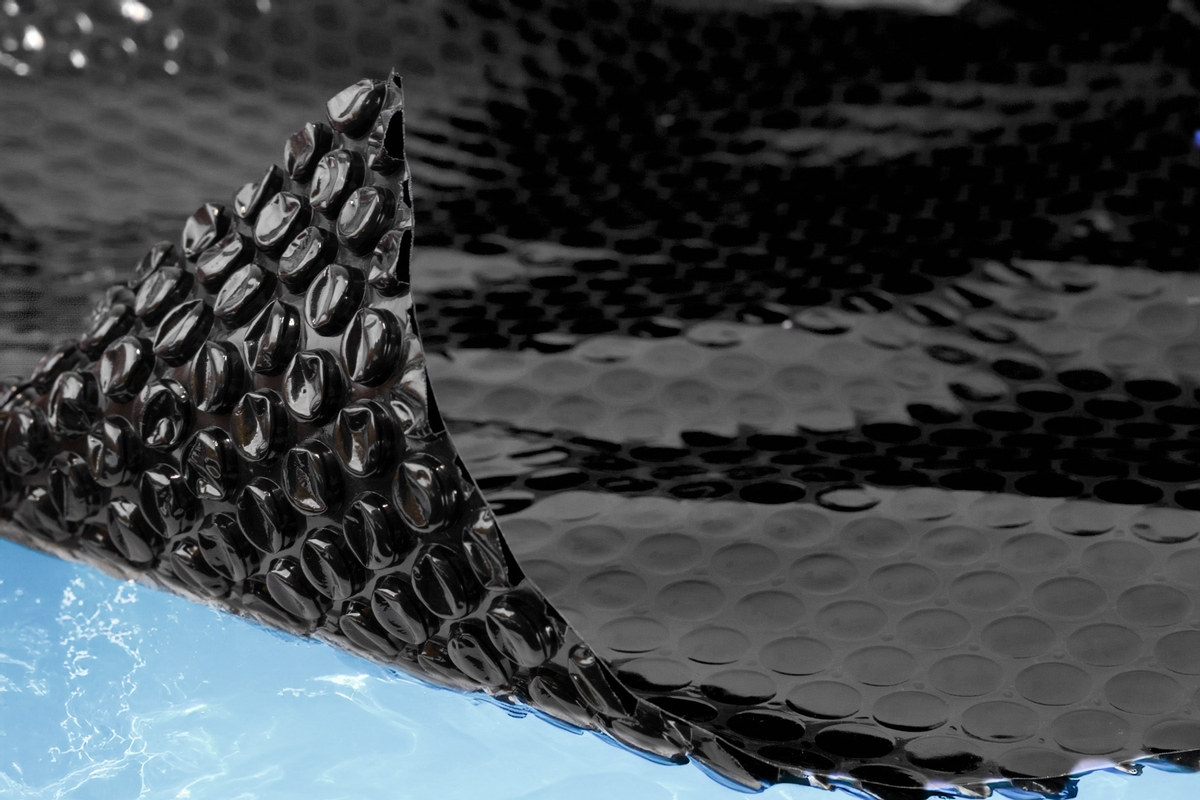 W'eau Premium solar cover rond - 500 cm (zeilmaat 494) - Zwart