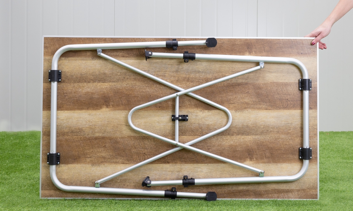 Dometic Zero Light Oak Large campingtafel - 120 x 70 cm
onderaanzicht ingeklapt 