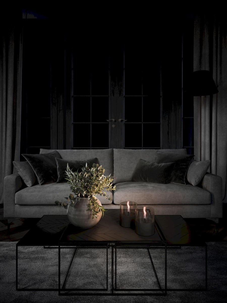 Tenderflame Lilly 10 tafelhaard - Zwart in gebruik