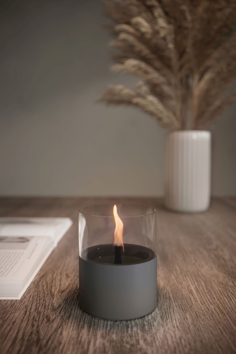 Tenderflame Lilly 10 tafelhaard - Donkergrijs sfeer