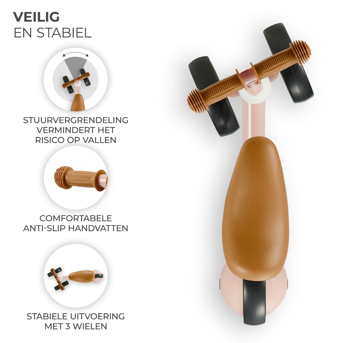 Kinderkraft Cutie loopfiets - Roze