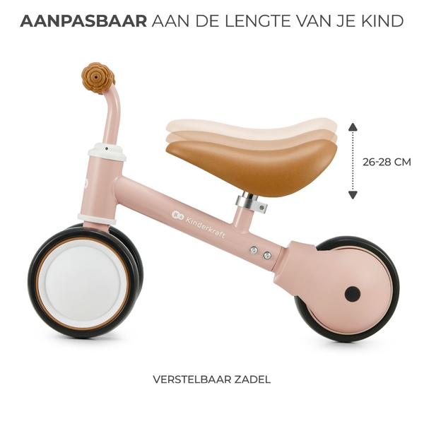 Kinderkraft Cutie loopfiets - Roze