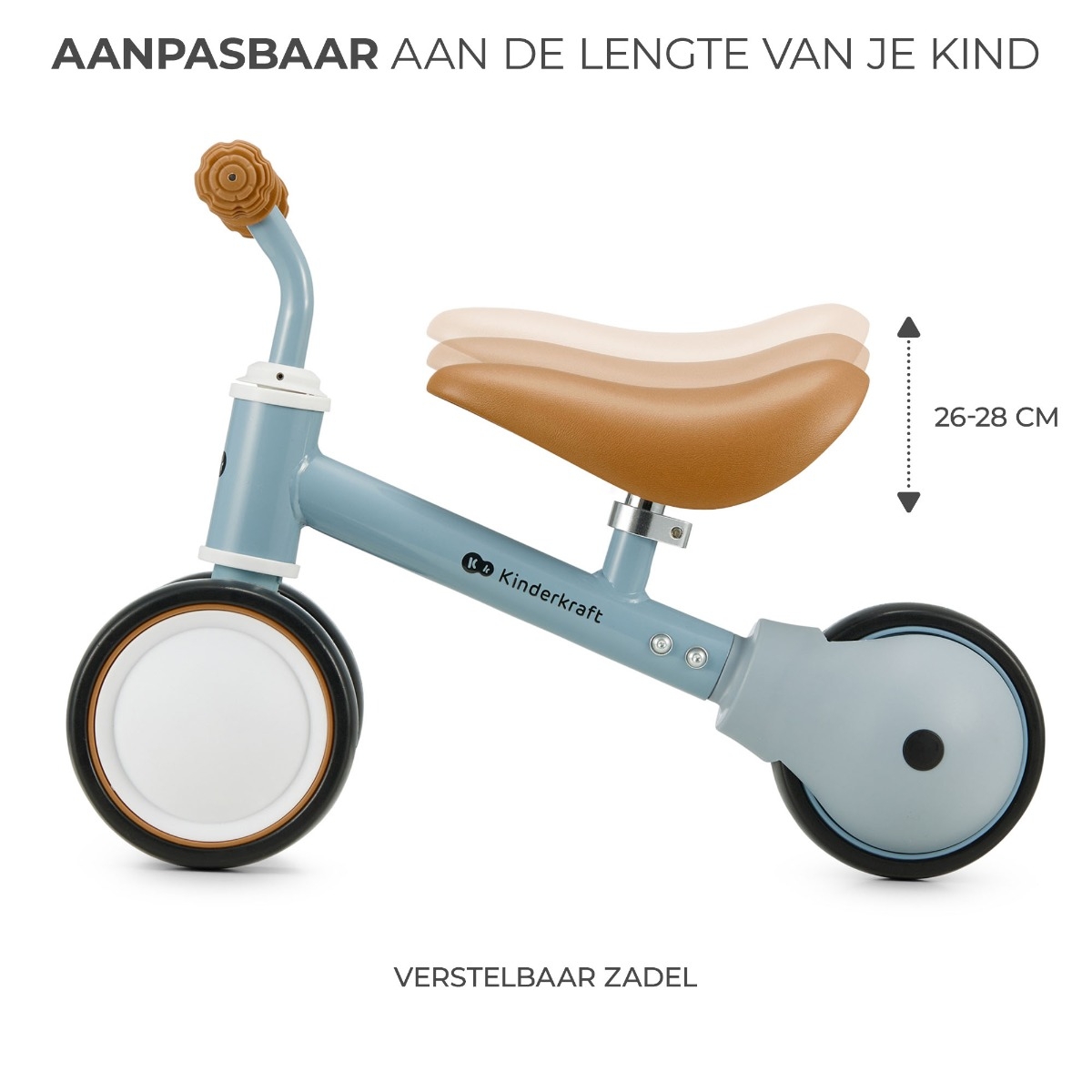 Kinderkraft Cutie loopfiets - Pastel blauw