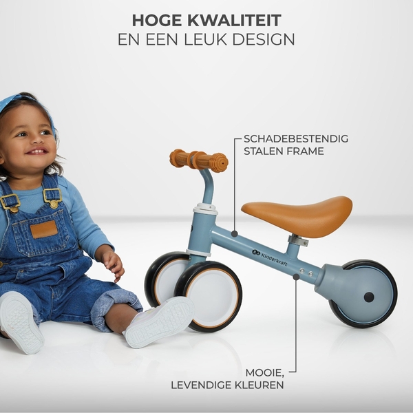 Kinderkraft Cutie loopfiets - Pastel blauw