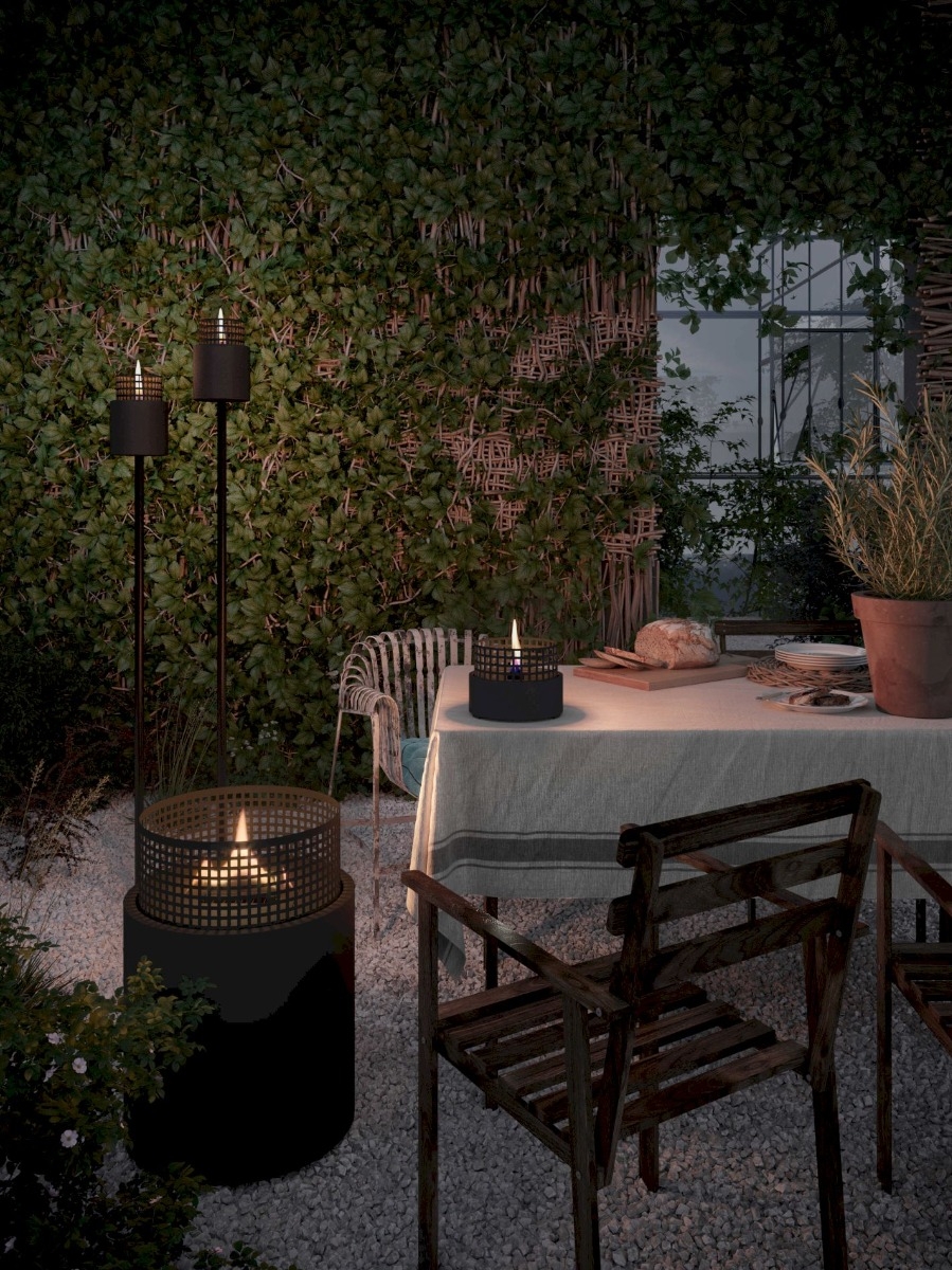 Tenderflame Signal Hill 12 tafelhaard met paal - Zwart