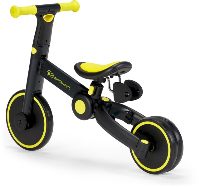 Kinderkraft 4Trike driewieler loopfiets - Zwart