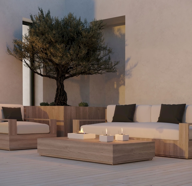 Tenderflame Erica 12 tafelhaard - Wit