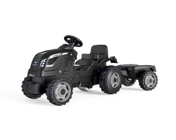 Smoby Farmer XL traptractor met trailer - Zwart
