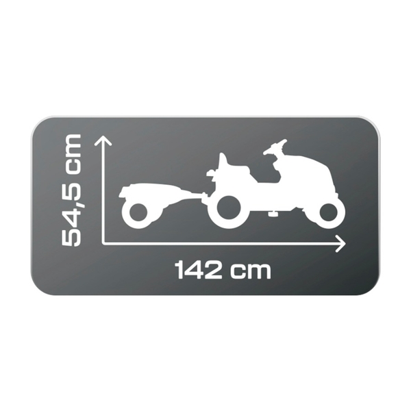 Smoby Farmer XL traptractor met trailer - Zwart