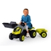 Smoby Farmer Max traptrekker met trailer - Groen