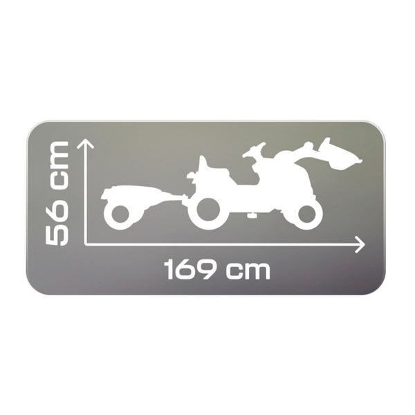 Smoby Farmer Max traptrekker met trailer - Groen