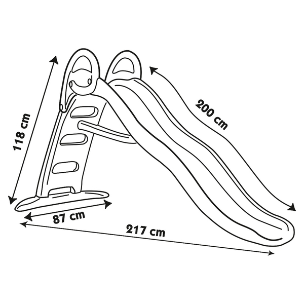 Smoby Funny glijbaan - 118 x 88 x 217 cm