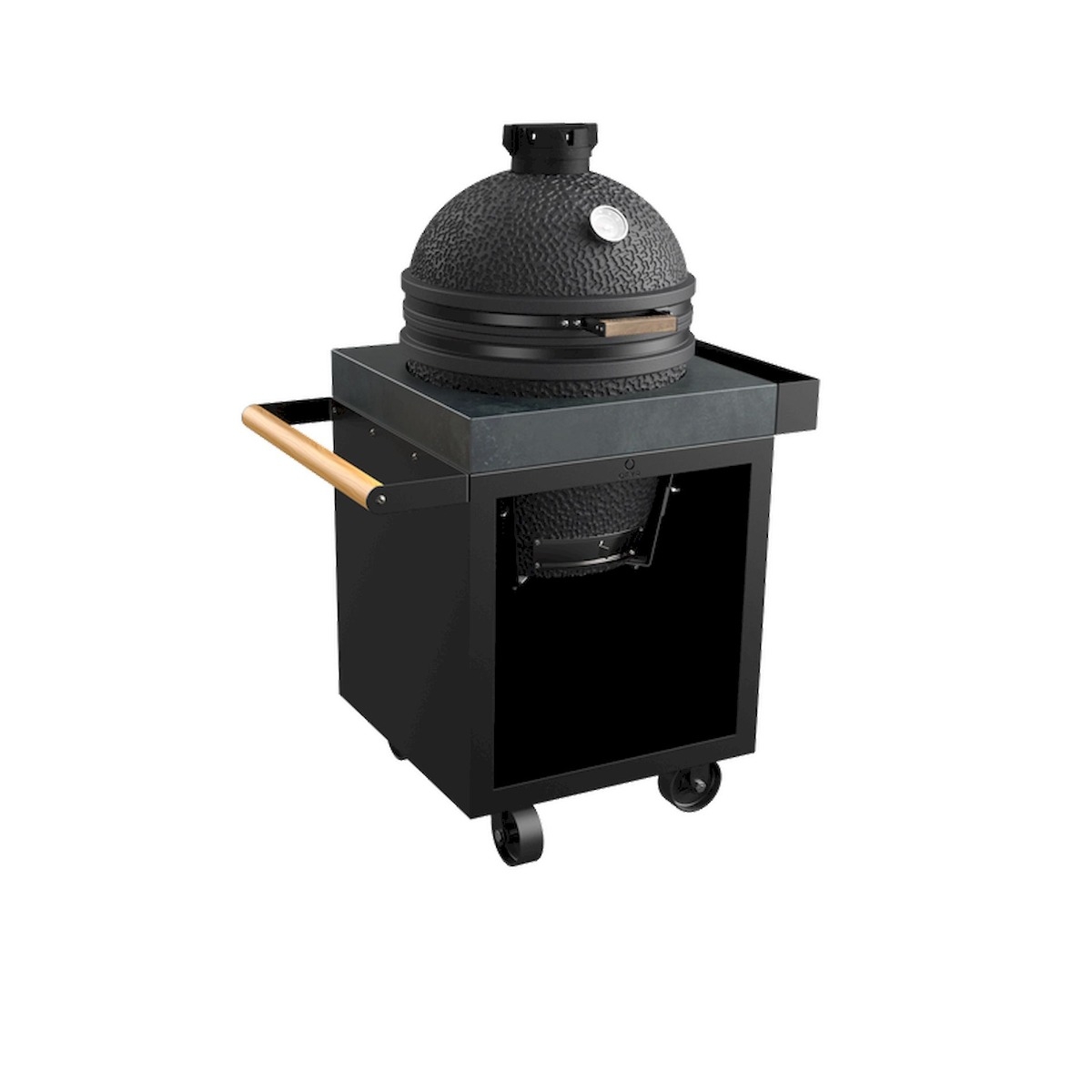 OFYR Kamado Black 65 PRO Concrete barbecue tafel