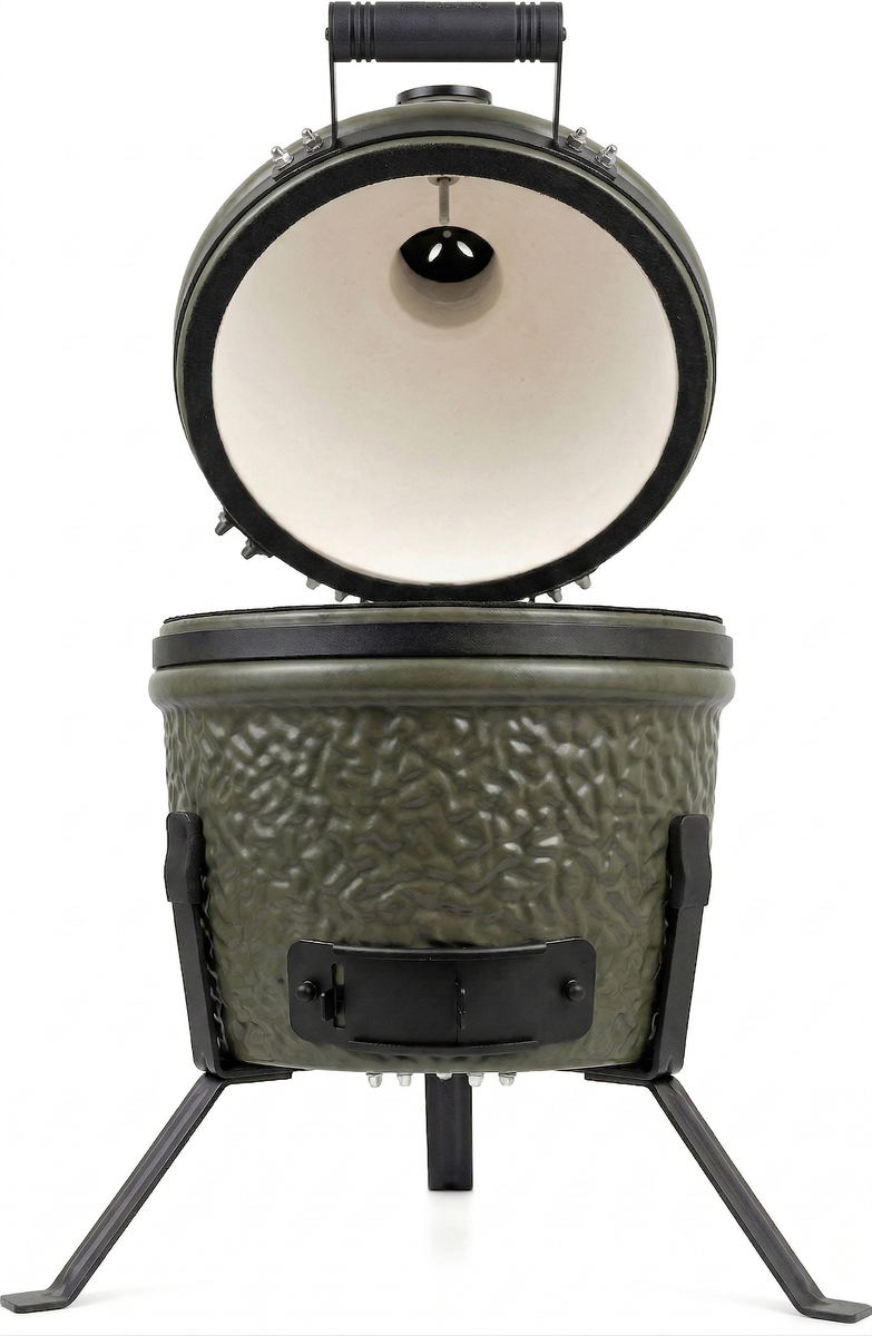 BASTE kamado BBQ mini - 13 inch - Olijfgroen