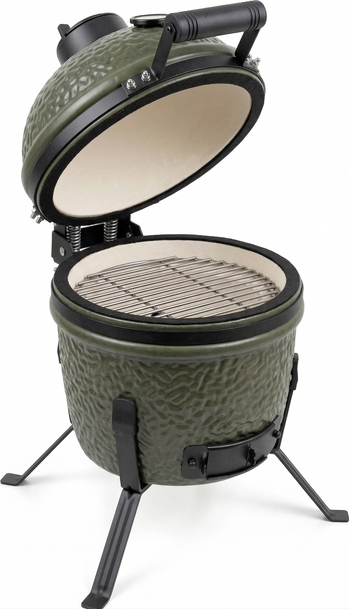 BASTE kamado BBQ mini - 13 inch - Olijfgroen