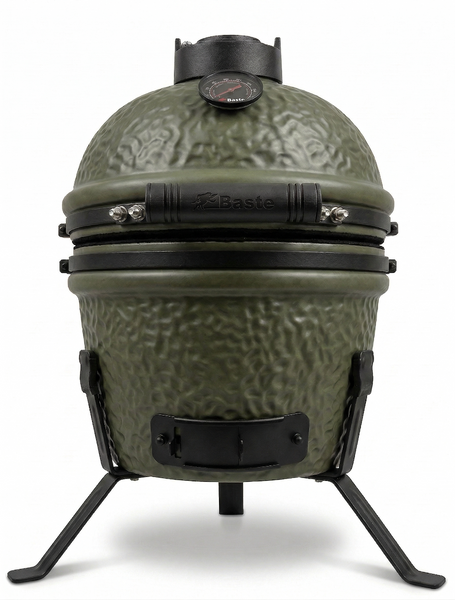 BASTE kamado BBQ mini - 13 inch - Olijfgroen